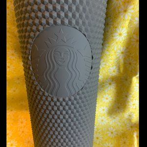 Disneyland Parks and Starbucks Black Matte Studded Cup with Straw